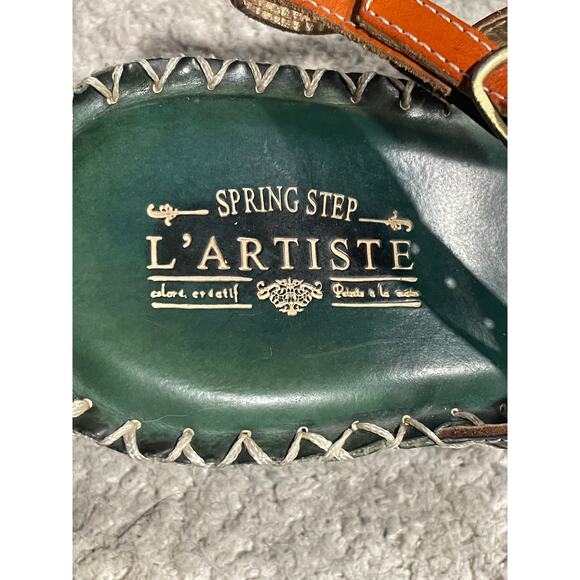 L'Artiste Spring Step Dreamer -N Sandals Womens EU 42 / US 10.5-11 Leather Green - Picture 9 of 16